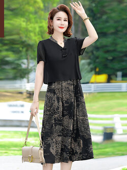 เสื้อผ้าคุณแม่วัย 60 เสื้อคนแก่ผู้หญิงวัย60