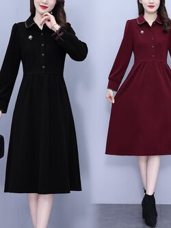 เดรสสาวอวบ มีไซส์ L-4XLอกเสื้อ 38-47 นิ้ว ใส่ได้ทั้งสาวหุ่นดีน่ารักจนถึงสาวอวบพลัสไซส์ จัดส่งฟรี! ทักแชทสั่งซื้อ