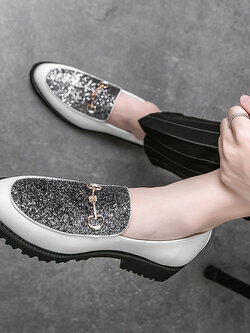 รองเท้าหนังผู้ชาย มีไซส์39-44 รองเท้าโลฟเฟอร์ชาย Slip-On Shoes