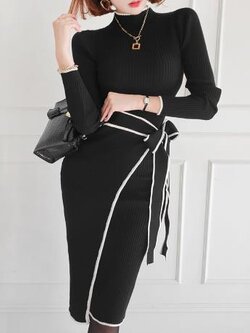 เดรสสีดำสุภาพ เรียบหรู ดูดี เหมาะกับทุกโอกาส | เดรสผู้หญิงแฟชั่นสุภาพ