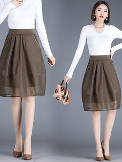 กระโปรงยาว กระโปรงยาวทรงเอ กระโปรงทำงาน