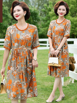 เดรสวัยผู้ใหญ่40-60ปี เดรสคุณแม่ ชุดเดรสทำงานวัยผู้ใหญ่ สนใจทักแชท