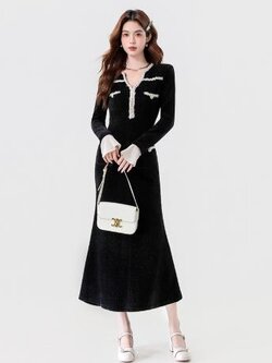 เดรสสีดำสุภาพ เรียบหรู ดูดี เหมาะกับทุกโอกาส | เดรสผู้หญิงแฟชั่นสุภาพ