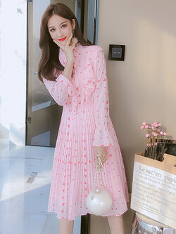 เดรสวัยรุ่น เดรสลูกไม้ชีฟอง By Meiyi women's clothing