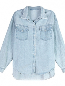 เสื้อแจ็คเก็ตยีนส์ เสื้อยีนส์ผู้หญิงเทห์ๆ