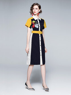 ชุดเดรสเรียบหรูดูแพง เดรสแบรนด์ DG Boutique