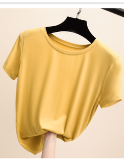 เสื้อยืดสีเหลือง เสื้อยืดสีเหลืองสวยๆ เสื้อยืดสีเหลืองผู้หญิง จัดส่งฟรีทั่วประเทศไทย