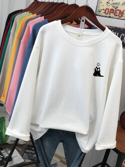 เสื้อยืดคอตตอน สกรีนลายน่ารัก มีหลากหลายสี ส่งฟรีทั่วไทย BY JIMIAO