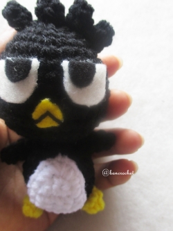 พวงกุญแจแบดแบดมารุถัก badbadz maru amigurumi crochet
