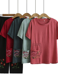 เสื้อลินินสไตล์ผู้ใหญ่ เสื้อคุณแม่ เสื้อผู้ใหญ่ แบรนด์ LININ