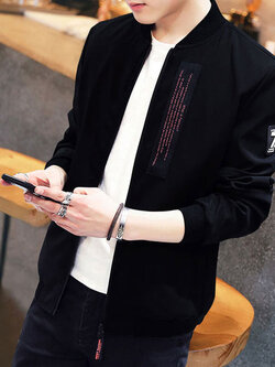 เสื้อแจ็คเก็ตเบสบอล เสื้อคลุม เสื้อแขนยาวสไตล์เกาหลี