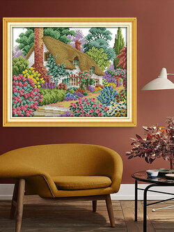 ชุดปักครอสติช รูปบ้าน สอบถามขนาดและสั่งซื้อได้ที่ LINE