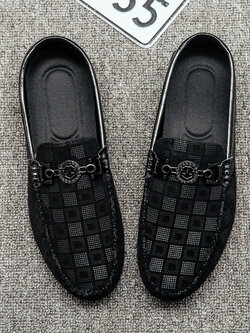 รองเท้าโลฟเฟอร์ชาย รองเท้าผู้ชาย รองเท้าแฟชั่นชาย รองเท้าหนังผู้ชาย Men Loafer Slip-On Shoes