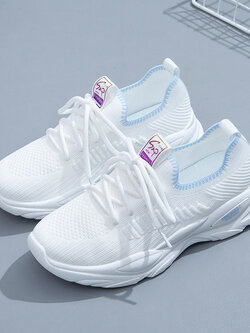 รองเท้าผ้าใบสีขาว รองเท้าผ้าใบวัยรุ่นสีขาว แบรนด์ RENBEN