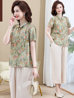 เสื้อผ้าคุณแม่วัย 60 เสื้อคนแก่ผู้หญิงวัย60