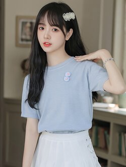 เสื้อผ้าวัยรุ่นเกาหลี เสื้อยืดวัยรุ่นผู้หญิง มีขนาด S M L XL