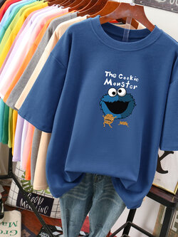 เสื้อยืดคอตตอน สกรีนลายน่ารัก มีหลากหลายสี ส่งฟรีทั่วไทย BY JIMIAO