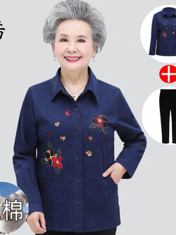 เสื้อคุณยาย เสื้อผู้วัยอายุ60-70ปี เสื้ออาม่า เสื้อผู้สูงอายุ