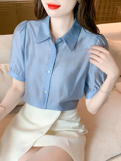 เสื้อลูกไม้ แขนสั้น