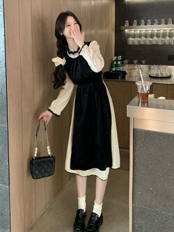 เดรสสาวอวบ มีไซส์ L-4XLอกเสื้อ 38-47 นิ้ว ใส่ได้ทั้งสาวหุ่นดีน่ารักจนถึงสาวอวบพลัสไซส์ จัดส่งฟรี! ทักแชทสั่งซื้อ