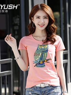 เสื้อยืดคอตตอนคุณภาพ ช่วงอกไซส์ M-84/L-88/XL-92/2XL-96/3XL-100เซนติเมตร