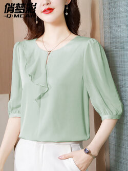 เสื้อชีฟอง เสื้อแฟชั่นสุภาพสตรีวัยผู้ใหญ่ มีไซต์ อก34นิ้ว-43นิ้ว