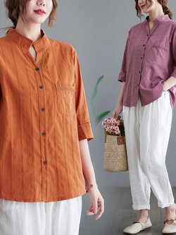 เสื้อลินิน แบบเสื้อสวยๆ เสื้อผ้าฝ้ายลินิน เสื้อเชิ้ตผ้าลินิน BY LININ