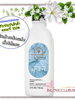 Bath & Body Works Aromatherapy / Moisturizing Body Oil 118 ml. (Eucalyptus Sage)