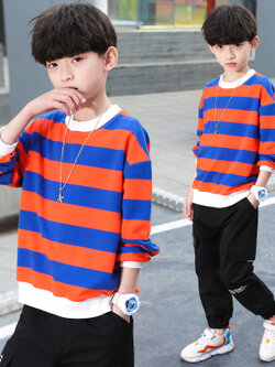 เสื้อยืดเด็กชาย เสื้อผ้าเด็กผู้ชาย เสื้อยืดเด็กผู้ชายสไตล์เกาหลี มีไซส์ 100-160 ใส่ได้ตั้งแต่ 6-12 ปี