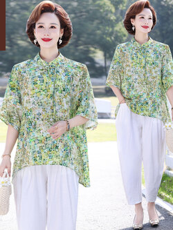 เสื้อผ้าคุณแม่วัย 60 เสื้อคนแก่ผู้หญิงวัย60