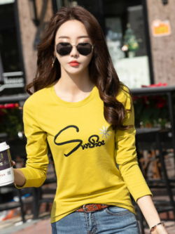 เสื้อยืดคอตตอนเรียบหรู