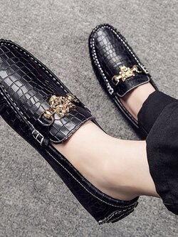 รองเท้าหนังผู้ชาย มีไซส์39-44 รองเท้าโลฟเฟอร์ชาย Slip-On Shoes