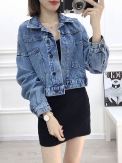 เสื้อแจ็คเก็ตยีนส์ เสื้อยีนส์ผู้หญิงเทห์ๆ
