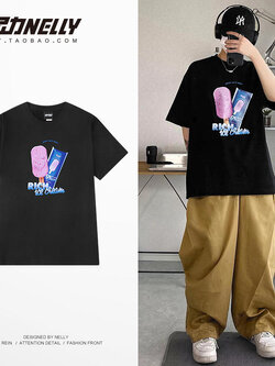 เสื้อยืดคอกลม ผู้ชาย เสื้อยืดผู้ชายเกาหลี เสื้อยืดเกาหลี แบรนด์ NELLY