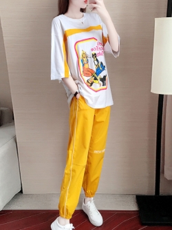 ชุดวอร์ม สูทเกาหลี Jumpsuit ชุดจั้มสูท ชุดเซท 2 ชิ้น ชุดกีฬาผู้หญิง ชุดออกกำลังกาย เสื้อกันหนาว ชุดวอร์มคู่