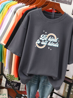 เสื้อยืดคอตตอน สกรีนลายน่ารัก มีหลากหลายสี ส่งฟรีทั่วไทย BY JIMIAO