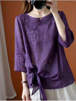 เสื้อผ้าฝ้ายสไตล์วินเทจ ใส่ตั้งแต่สาวผอม-สาวอวบ น้ำหนักตัว50-90 กิโลกรัม By Meimei plus size