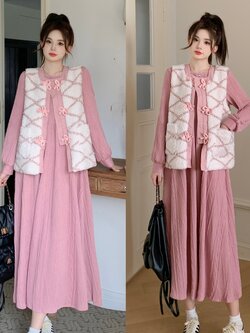 เดรสสาวอวบ มีไซส์ L-4XLอกเสื้อ 38-47 นิ้ว ใส่ได้ทั้งสาวหุ่นดีน่ารักจนถึงสาวอวบพลัสไซส์ จัดส่งฟรี! ทักแชทสั่งซื้อ