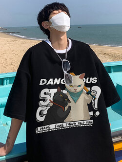 เสื้อยืดผู้ชายอ้วน M-5XL