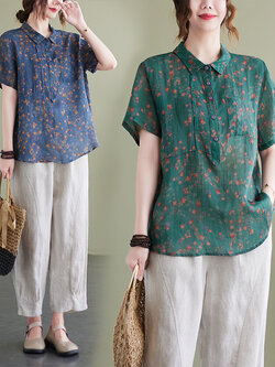 เสื้อลินิน เสื้อผ้าฝ้ายลินิน เสื้อเชิ้ตผ้าลินิน