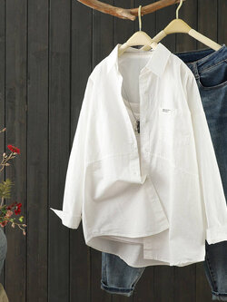 แบบเสื้อสวยๆ เสื้อผ้าฝ้ายลินิน เสื้อเชิ้ตผ้าลินิน