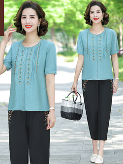 เสื้อผ้าคุณแม่วัย 60 เสื้อคนแก่ผู้หญิงวัย60