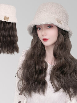 หมวกวิกผม หมวกวิกผมยาว หมวกผมปลอม หมวกวิก BY Ailead