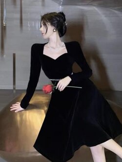 เดรสสีดำสุภาพ เรียบหรู ดูดี เหมาะกับทุกโอกาส | เดรสผู้หญิงแฟชั่นสุภาพ