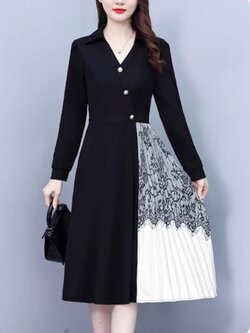 เดรสสีดำสุภาพ เรียบหรู ดูดี เหมาะกับทุกโอกาส | เดรสผู้หญิงแฟชั่นสุภาพ