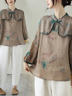 เสื้อลินินไซส์ใหญ่ เสื้อผ้าไซส์ใหญ่ เสื้อผ้าสาวอวบสวยๆ พลัสไซส์ ไซต์อก 38-48 นิ้ว