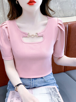 เสื้อผ้าวัยรุ่นเกาหลี เสื้อยืดวัยรุ่นผู้หญิง มีขนาด S M L XL