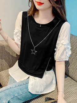 เสื้อผ้าวัยรุ่นเกาหลี เสื้อยืดวัยรุ่นผู้หญิง มีขนาด S M L XL