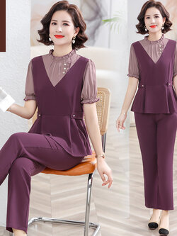 เสื้อผ้าคุณแม่วัย 60 เสื้อคนแก่ผู้หญิงวัย60