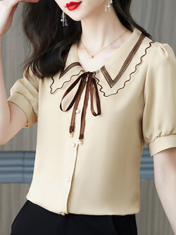 เสื้อชีฟอง เสื้อแฟชั่นสุภาพสตรีวัยผู้ใหญ่ มีไซต์ อก34นิ้ว-43นิ้ว